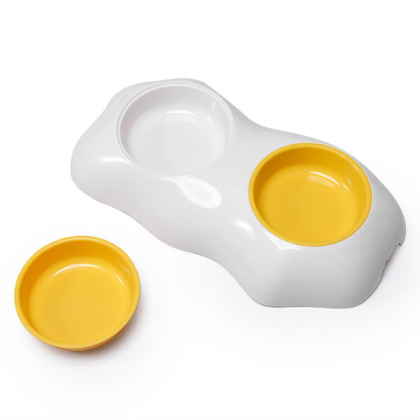 Egg-shaped Pet Bowl Drinking Water Single Bowl Double Bowl Dog Bowls Cute Pet Feeding Bowl Egg Yolk Shaped Food And Water Elevated Bowl Feeder - Image 9