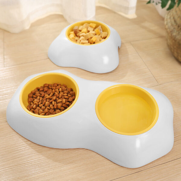 Egg-shaped Pet Bowl Drinking Water Single Bowl Double Bowl Dog Bowls Cute Pet Feeding Bowl Egg Yolk Shaped Food And Water Elevated Bowl Feeder - Image 8
