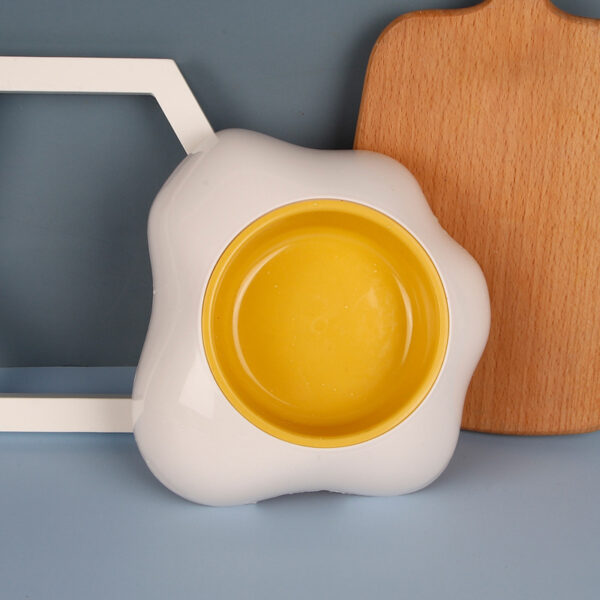 Egg-shaped Pet Bowl Drinking Water Single Bowl Double Bowl Dog Bowls Cute Pet Feeding Bowl Egg Yolk Shaped Food And Water Elevated Bowl Feeder - Image 7